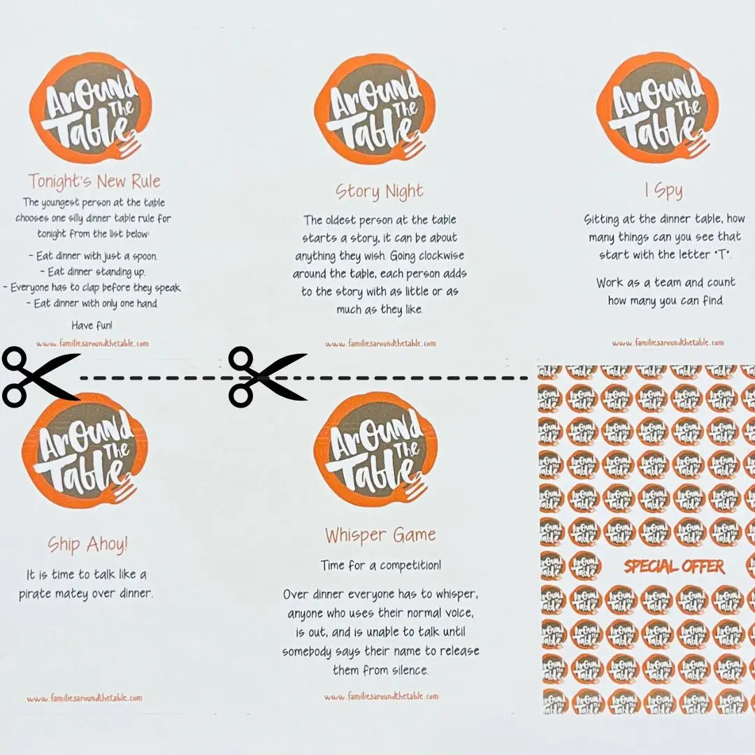 DIGITAL FILE ONLY Original Dinner Conversations ~ Ages 5-16 Around The Table